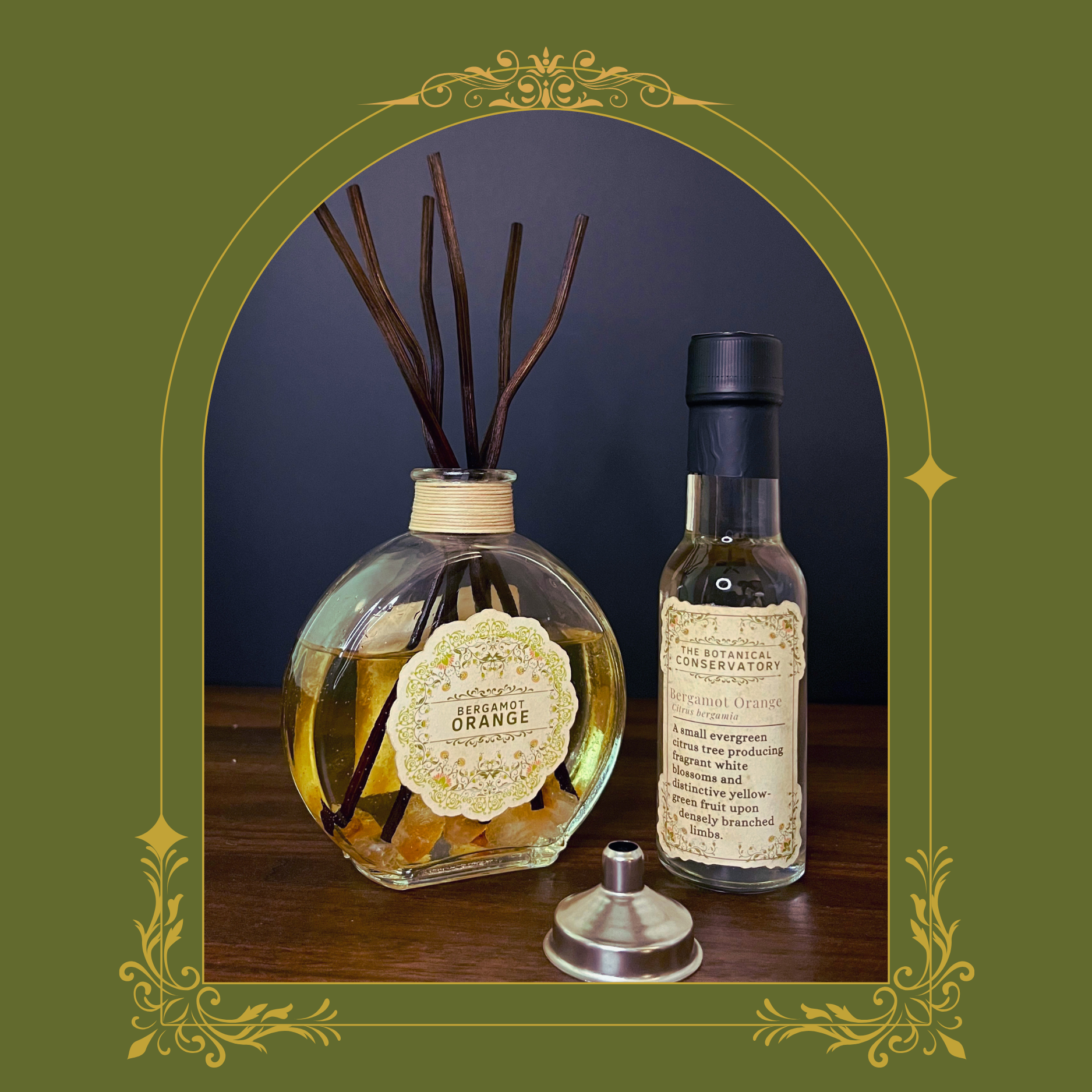 Bergamot Orange Reed Diffuser Set