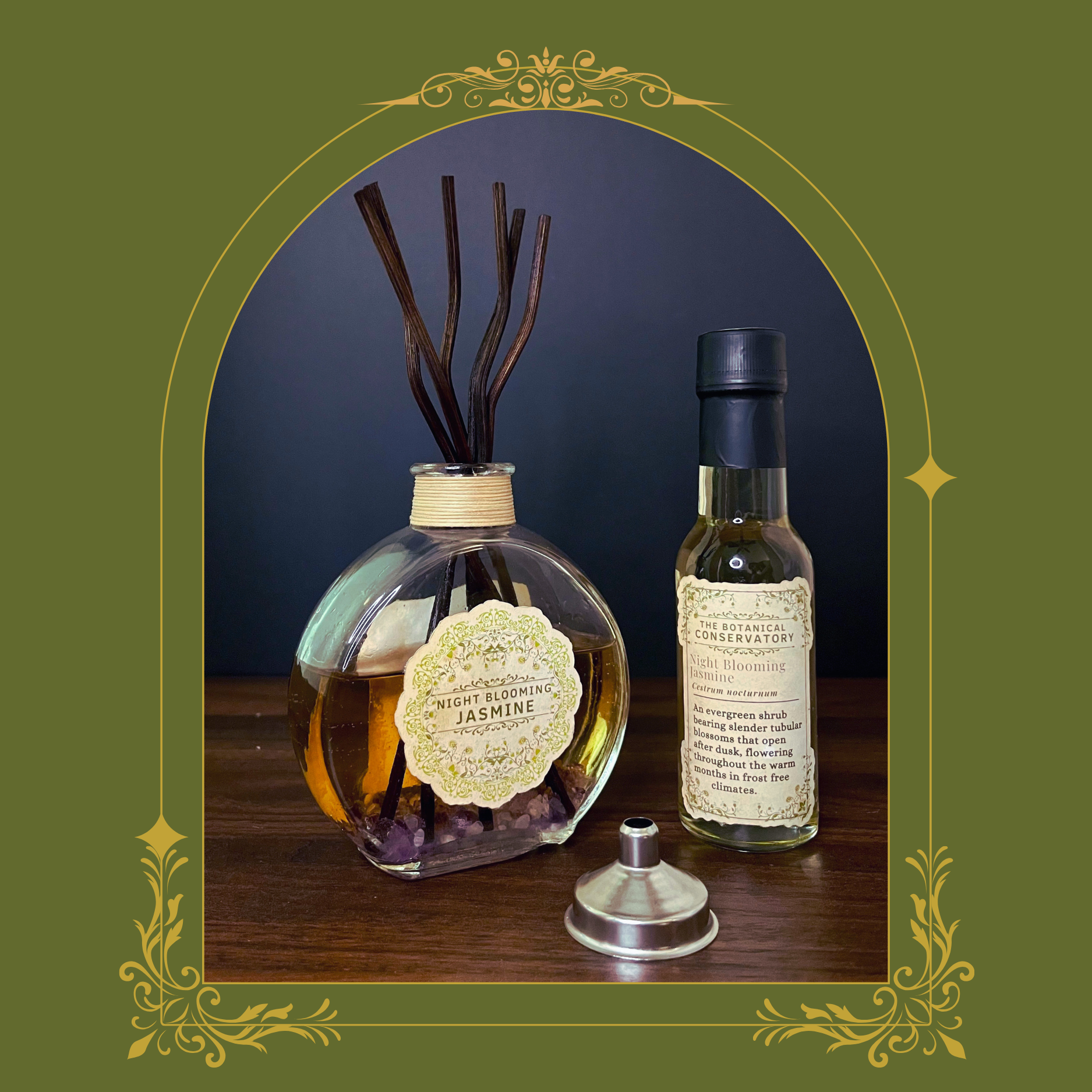 Night Blooming Jasmine Reed Diffuser Set
