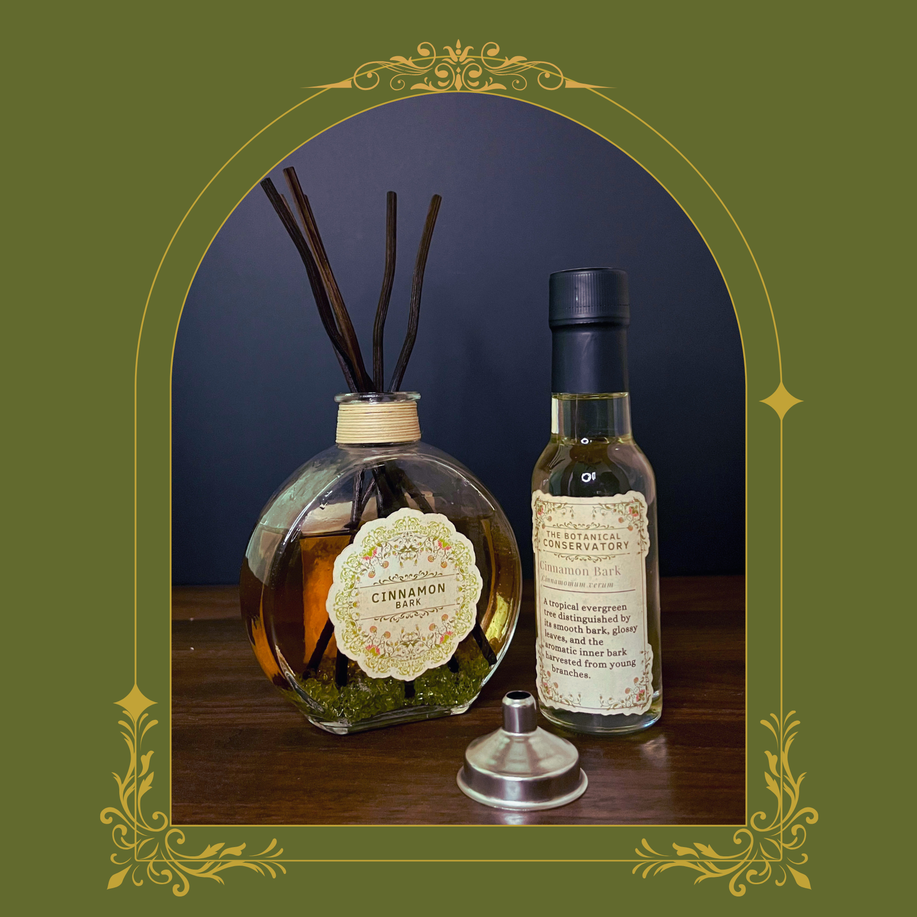 Cinnamon Bark Reed Diffuser Set
